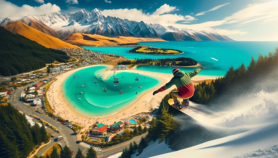 New Zealand Beach Holiday with Winter Sports Adventure
